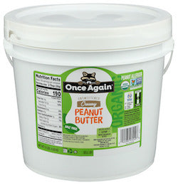 PEANUT BUTTER, CREAMY, ORGANIC, NO SALT 9 LB
