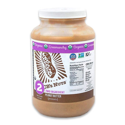 CB'S PEANUT BUTTER, CREAMUNCHY, + SALT, ORGANIC, 8 LB